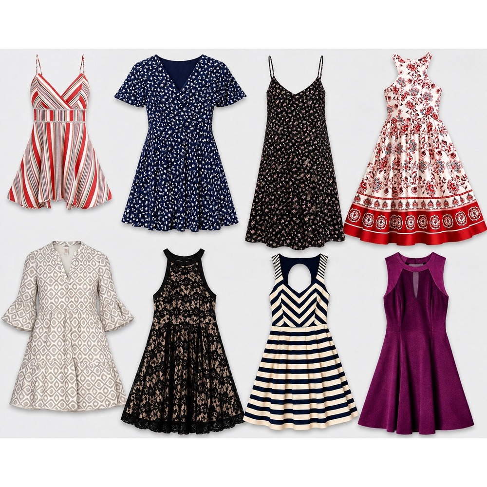 8pc Dress Summer Casual Boutique Reseller Lot(Guess, Tommy bahama, altard state)